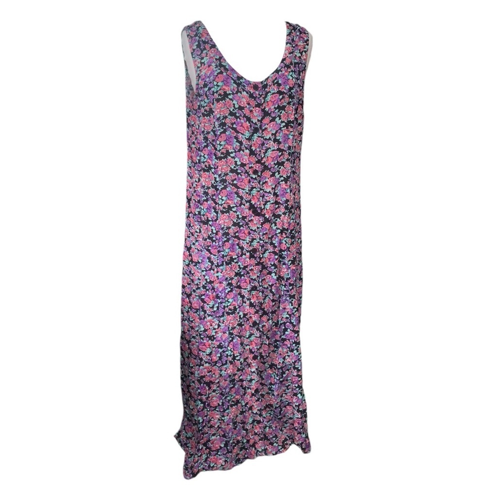 Vintage 90’s petite Blair floral sleeveless maxi dress size large